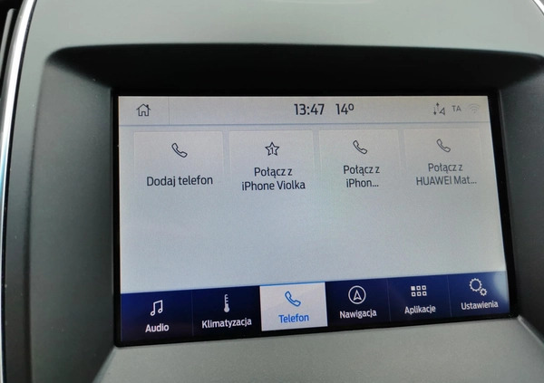 Ford EDGE cena 141900 przebieg: 109355, rok produkcji 2019 z Sępólno Krajeńskie małe 667